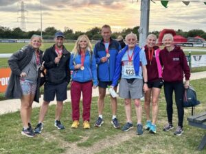 Farnham Runners group after the second Yateley 10k race of 2025
