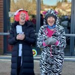 The fancy dress judges at the 2025 Club Handicap race, Shirley Perrett and Penny Schnabel