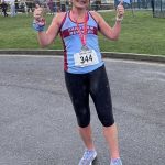 Billy McCulloch posing with thumbs up after finishing the HRRL 2026 Ryde 10